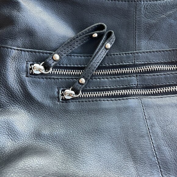 Marco Avane Black Leather Shoulder Bag - Picture 8 of 9